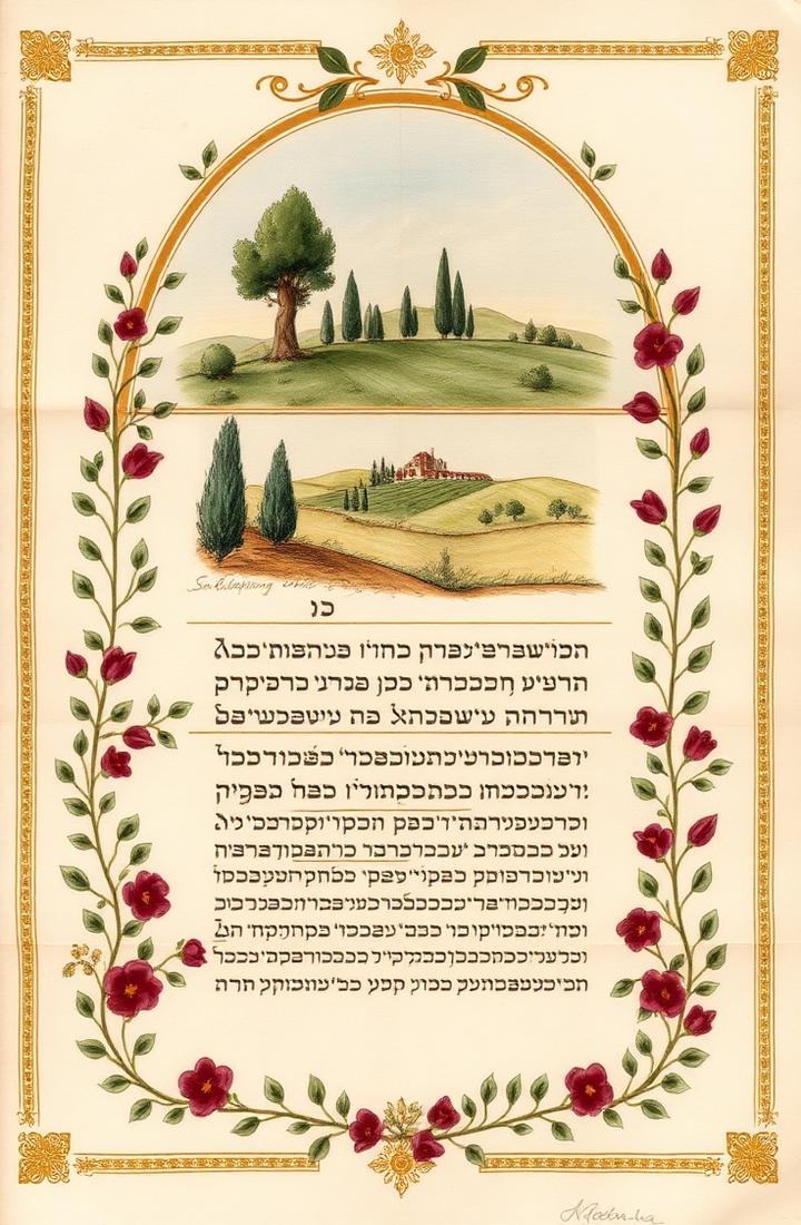 Ketubah H. & O. — Toscana 2024