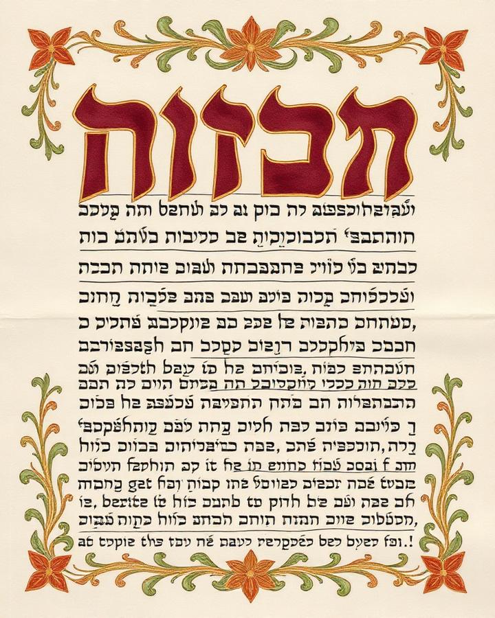 Ketubah S. & J. — Tel Aviv 2024