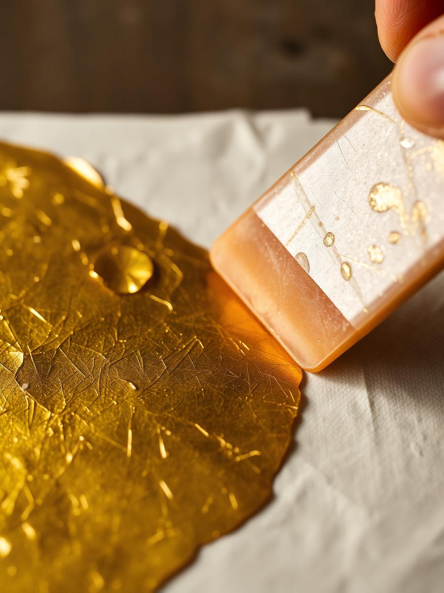 Dettaglio: Foglia oro